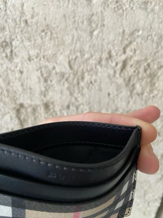 Portafoglio porta carte Burberry check classic