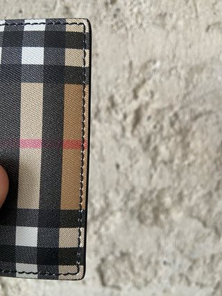 Portafoglio porta carte Burberry check classic