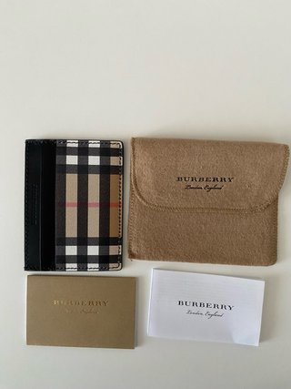 Portafoglio porta carte Burberry check classic
