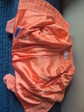 Americana naranja tweed
