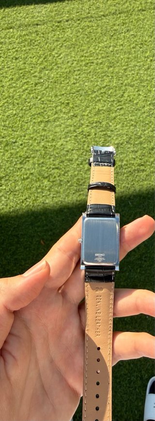 Reloj Seiko Tank Vintage Cuarzo Negro