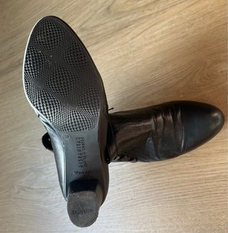 Botines Hispanitas Negros Piel Talla 38