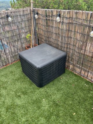 Muebles de terraza ratán negro