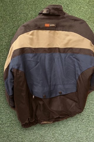 Chaqueta de Moto Negra y Beige