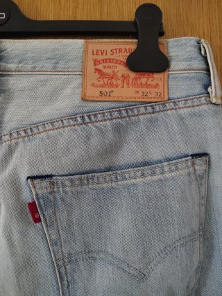 Levi's 501 Jeans Azules Desgastados