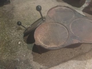 Juego de 3 flaneras de hierro fundido