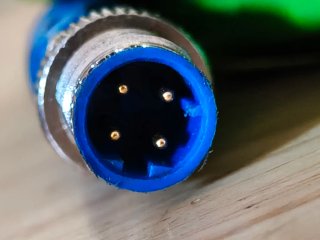 Cable PROFINET M12 4 pines 5m macho - macho