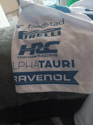 Maglietta AlphaTauri Uomo Blu e Bianca