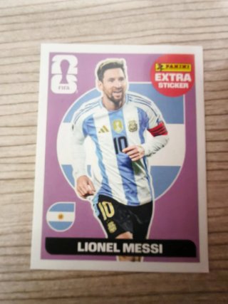 Cromo EXTRA STICKER MESSI FIFA PANINI