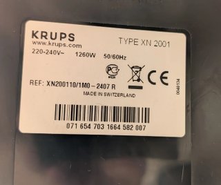 Cafetera Nespresso Krups Negra