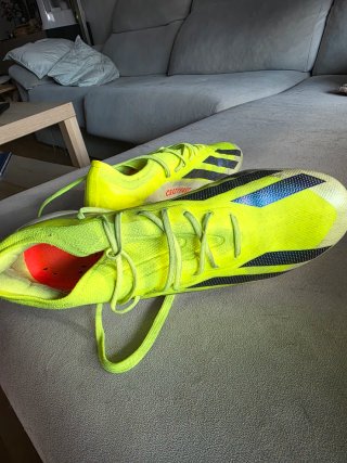 Zapatillas Adidas Fútbol Amarillas y Azules