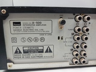 Amplificador Sansui A-500 Negro