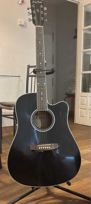 Guitarra Acústica Harley Benton D-120CE BK