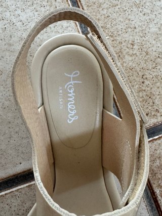 Sandalias Homers Beige Mujer