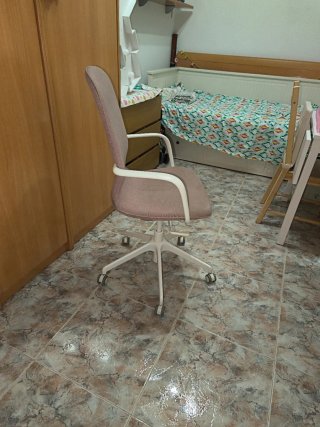 Silla de oficina Ikea LÅNGFJÄLL rosa
