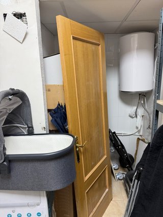 Puerta madera maciza 72cm - REGALO