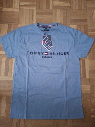 Camiseta Tommy Hilfiger Verde y azul clarito
