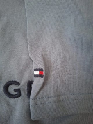 Camiseta Tommy Hilfiger Verde y azul clarito
