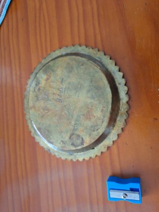 Juego de 4 posavasos de latón. Antiguos. Marruecos