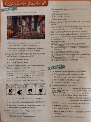 Lengua castellana y literatura, 1.o ESO