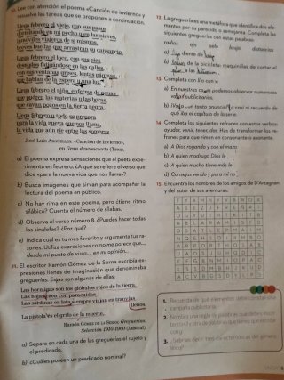 Lengua castellana y literatura, 1.o ESO