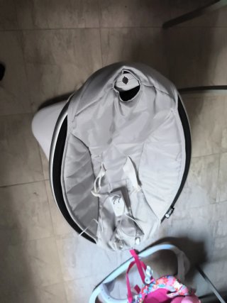 Hamaca bebé 4moms gris automática