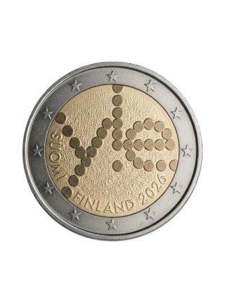 Moneda 2€ Finlandia 2026 radiodifusión SC/UNC.