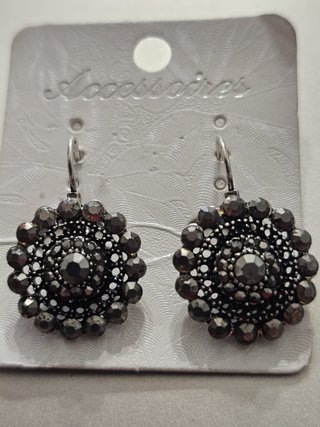 Pendientes vintage diseño roseta