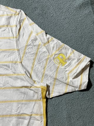 Polo Adidas Climacool Talla XL Rayas Amarillas