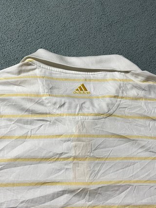 Polo Adidas Climacool Talla XL Rayas Amarillas