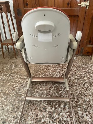 Trona bebé i*baby blanca y naranja
