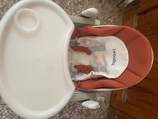 Trona bebé i*baby blanca y naranja