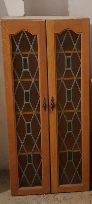 Vitrina madera cristal Tiffany 2 puertas en Málaga