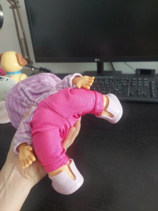 Muñeca bebe lloron con Pelo Rosa