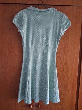 Vestido corto Hell Bunny color verde con flamencos