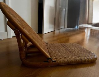 Tumbona de Ratán Plegable
