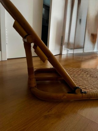 Tumbona de Ratán Plegable