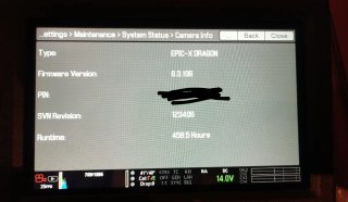 KIT Cámara RED Epic Dragon 6K (Runtime 458 horas)