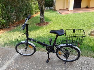 Bicicleta Plegable Negra Sin Estrenar