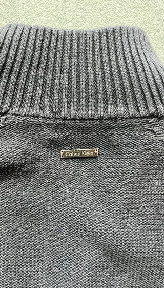 Jersey Calvin Klein Negro Media Cremallera