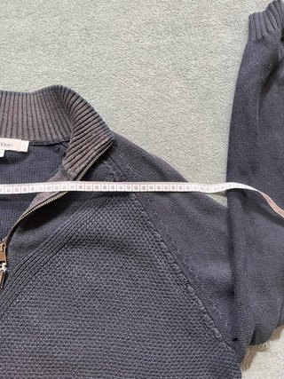 Jersey Calvin Klein Negro Media Cremallera