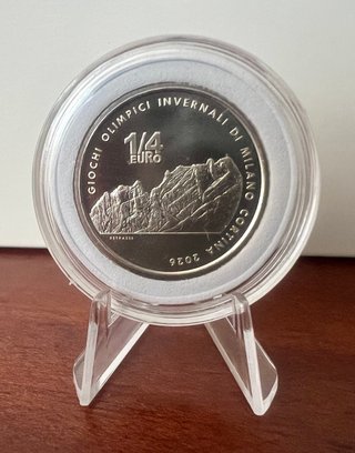 Tris Monete 1/4€ Giochi Invernali Milano-Cortina