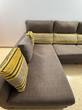 Sofá Chaise Longue 3-4 plazas de tela