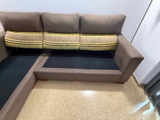 Sofá Chaise Longue 3-4 plazas de tela