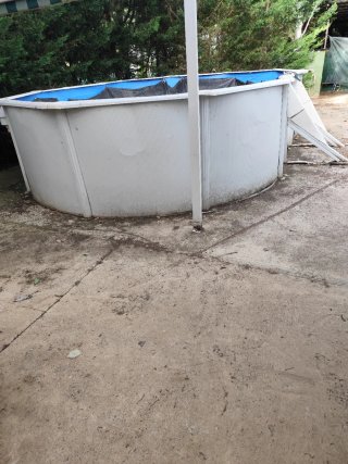 Piezas piscina Gre desmontada