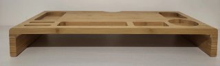 Soporte Monitor Organizador Bambú