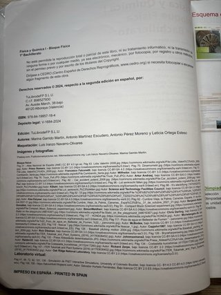 Física y Química I, 1o Bachillerato