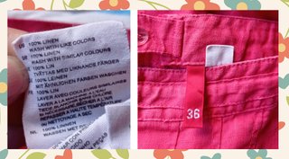 Falda de lino Talla 36 S P H&M