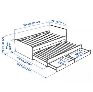 Cama infantil con cajones de ikea