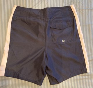 Pantalon de playa Hollister Talla M Azul y Blanco